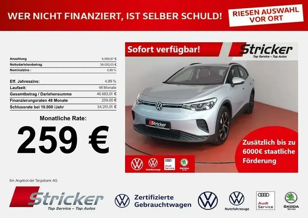 Neu VW ID.4 Pro 210 kW (286 PS) 2026 Silber SUV