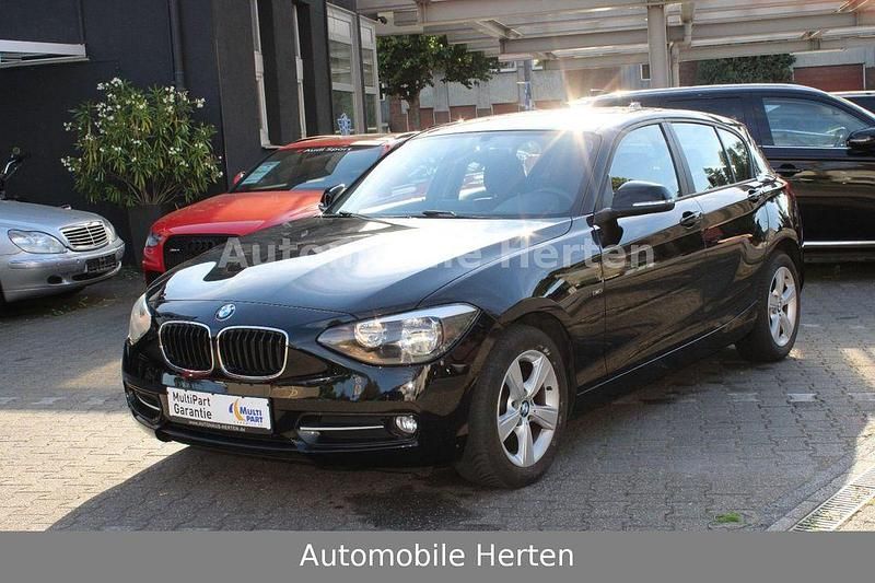 Schwarz Gebraucht 2015 BMW 114 Sport Line Kleinwagen | 11.300 € (Guter Preis) - Bild 1/4