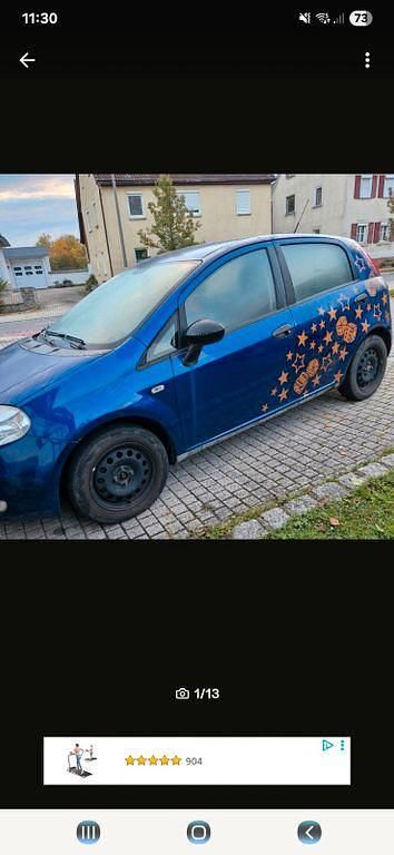 Blau Gebraucht 2005 Fiat Punto Kleinwagen | 800 € (Superpreis) - Bild 1/4