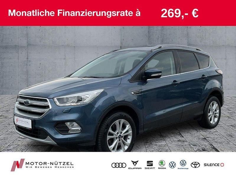 Blau Gebraucht 2019 Ford Kuga Titanium SUV | 20.460 € (Fairer Preis) - Bild 1/4