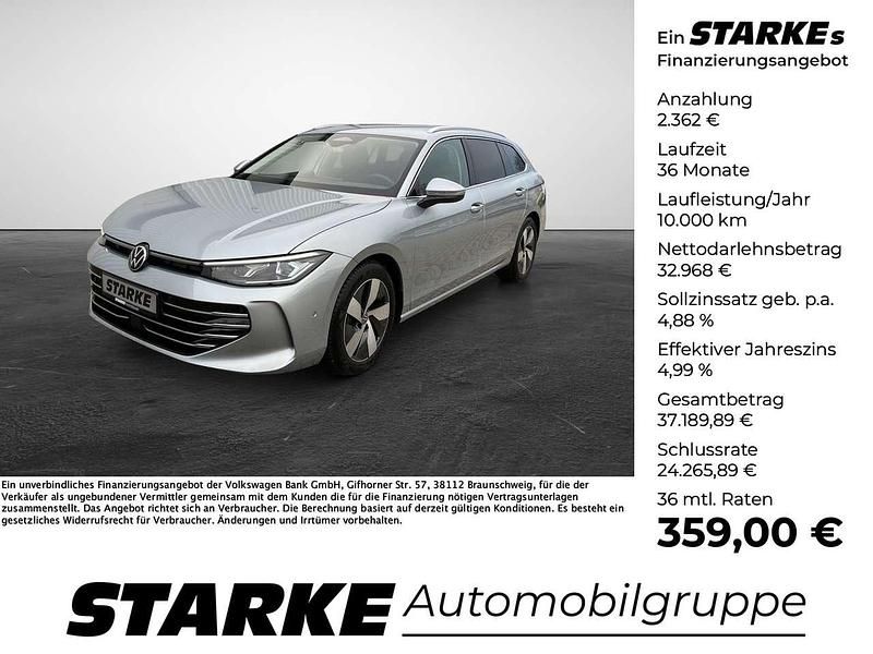 Gebraucht VW Passat Elegance 150 PS (110 kW) 2025 Oyster silver metallic Kombi