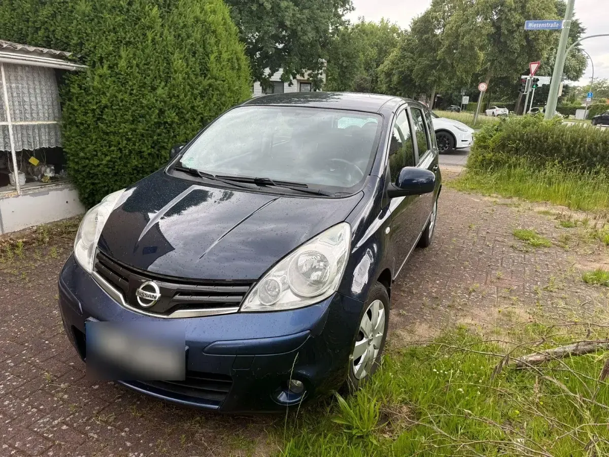 Gebraucht Nissan Note Visia 88 PS (64 kW) 2009 Blau Kleinwagen