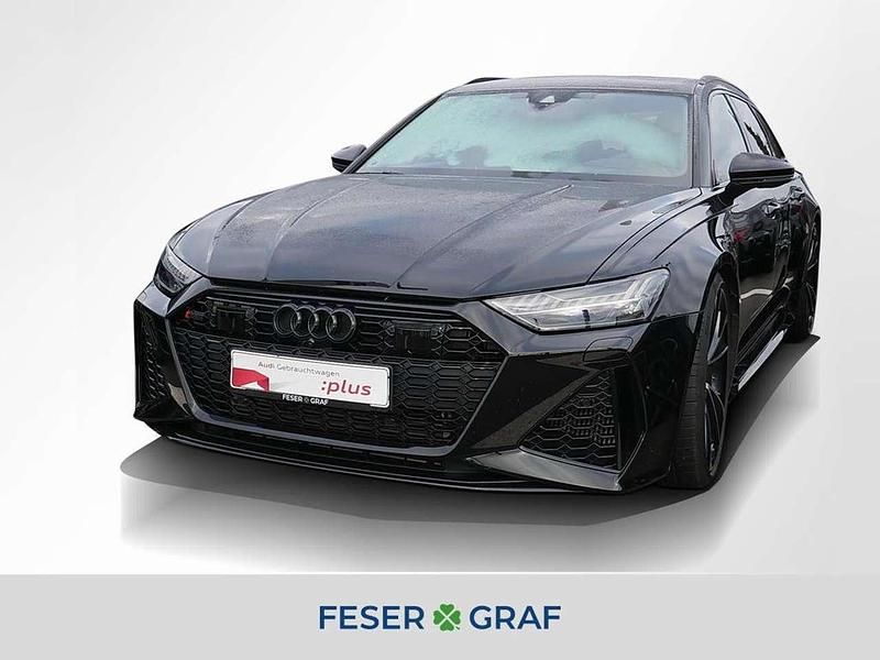 Mythosschwarz metallic Gebraucht 2024 Audi RS6 Ambiente Kombi | 109.980 € - Bild 1/4