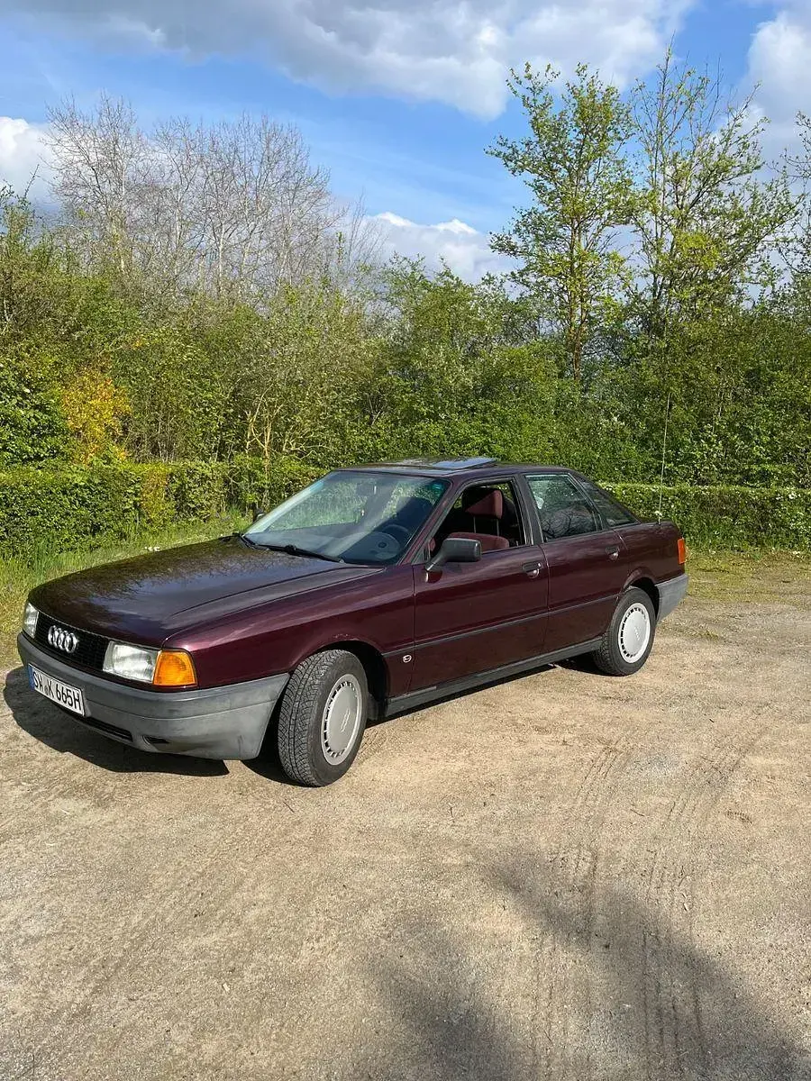 Käytetty Audi 80 70 HP (51 kW) 1990 Punainen Sedan