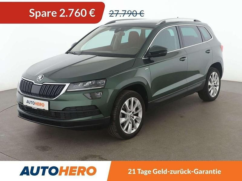 Grün Gebraucht 2022 Skoda Karoq Clever SUV | 25.030 € (Superpreis) - Bild 1/3