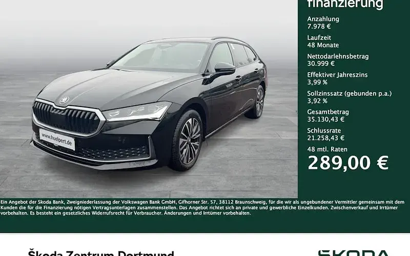 Gebraucht Skoda Superb Selection 193 PS (141 kW) 2025 Schwarz Kombi
