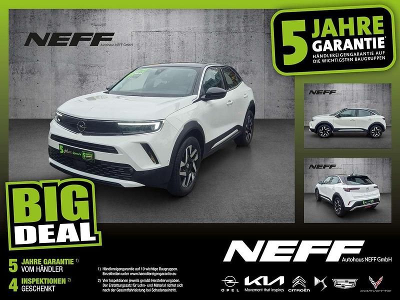 Jade weiss/arktis weiss Gebraucht 2021 Opel Mokka Elegance SUV | 17.911 € (Fairer Preis) - Bild 1/4