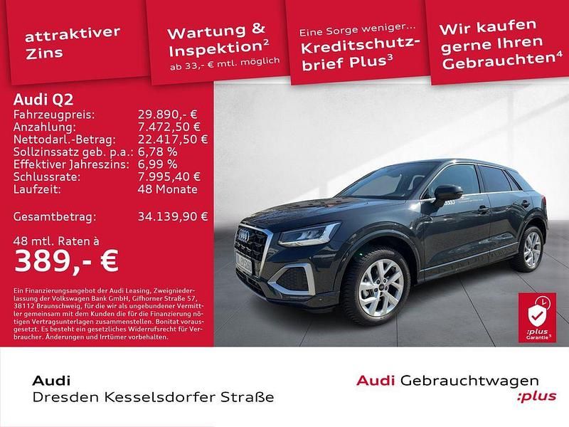 Gebraucht Audi Q2 Advanced Plus 150 PS (110 kW) 2024 Manhattangrau metallic SUV