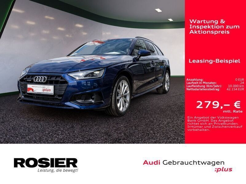 Navarrablau metallic Gebraucht 2024 Audi A4 Advanced Plus Kombi | 42.154 € (Teuer) - Bild 1/4