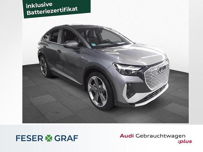 Taifungrau metallic Gebraucht 2022 Audi Q4 Sportback e-tron Ambiente SUV | 35.480 € (Guter Preis) - Bild 1/4