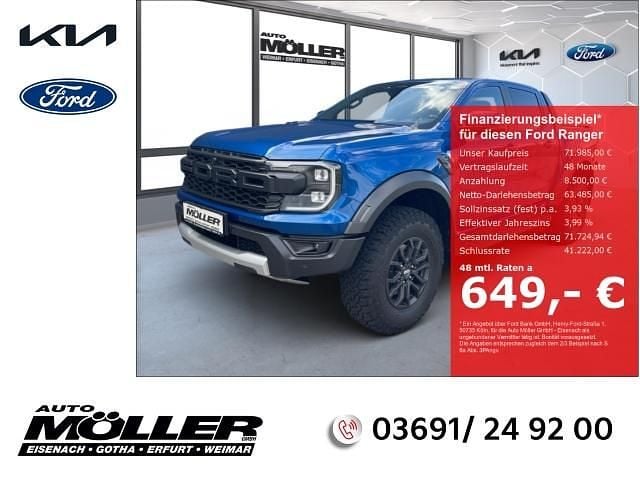 Blau Neu 2025 Ford Ranger Raptor Abholung | 71.985 € (Fairer Preis) - Bild 1/4