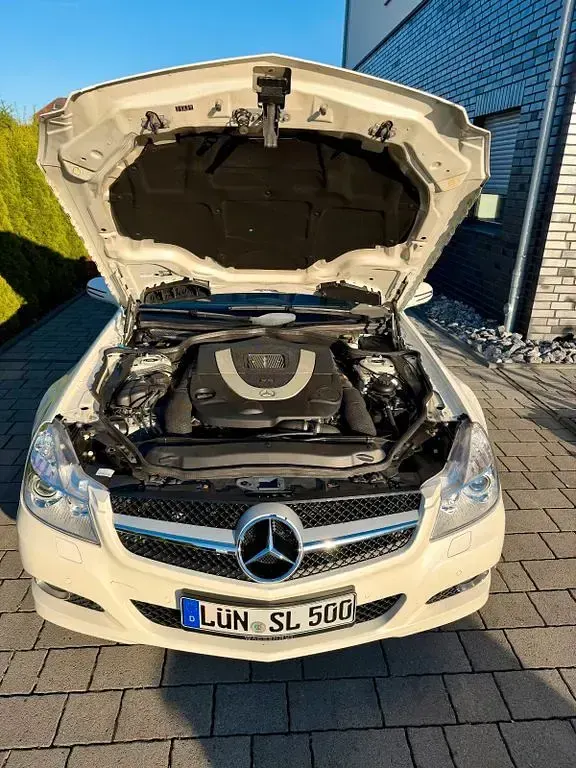 Gebraucht Mercedes SL500 387 PS (284 kW) 2008 Weiß Cabrio