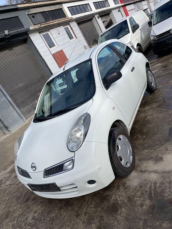 Weiß Gebraucht 2009 Nissan Micra Visia Kleinwagen | 1.199 € (Guter Preis) - Bild 1/4