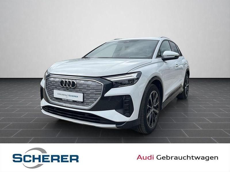 Gletscherweiß metallic Gebraucht 2022 Audi Q4 e-tron Advanced SUV | 26.700 € (Guter Preis) - Bild 1/4