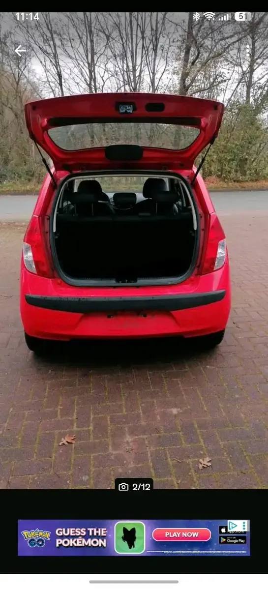 Gebraucht Hyundai i10 67 PS (49 kW) 2009 Rot Kleinwagen