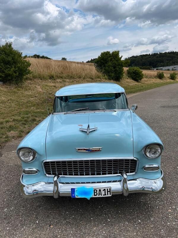 Blau Gebraucht 1955 Chevrolet Bel Air Limousine | 31.500 € - Bild 1/4