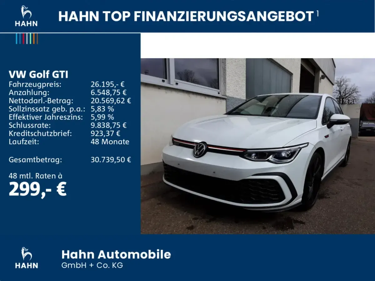 Gebraucht VW Golf VIII GTI 245 PS (180 kW) 2023 Pure white Limousine