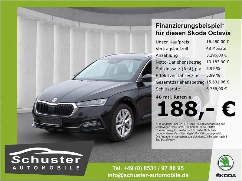 Second-hand Skoda Octavia First Edition 110 CP (80 kW) 2020 Negru Break