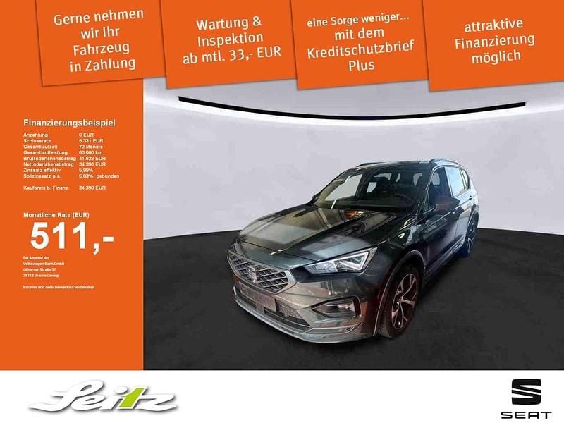 Camouflage grün Gebraucht 2021 Seat Tarraco 4Drive SUV | 34.390 € (Fairer Preis) - Bild 1/3