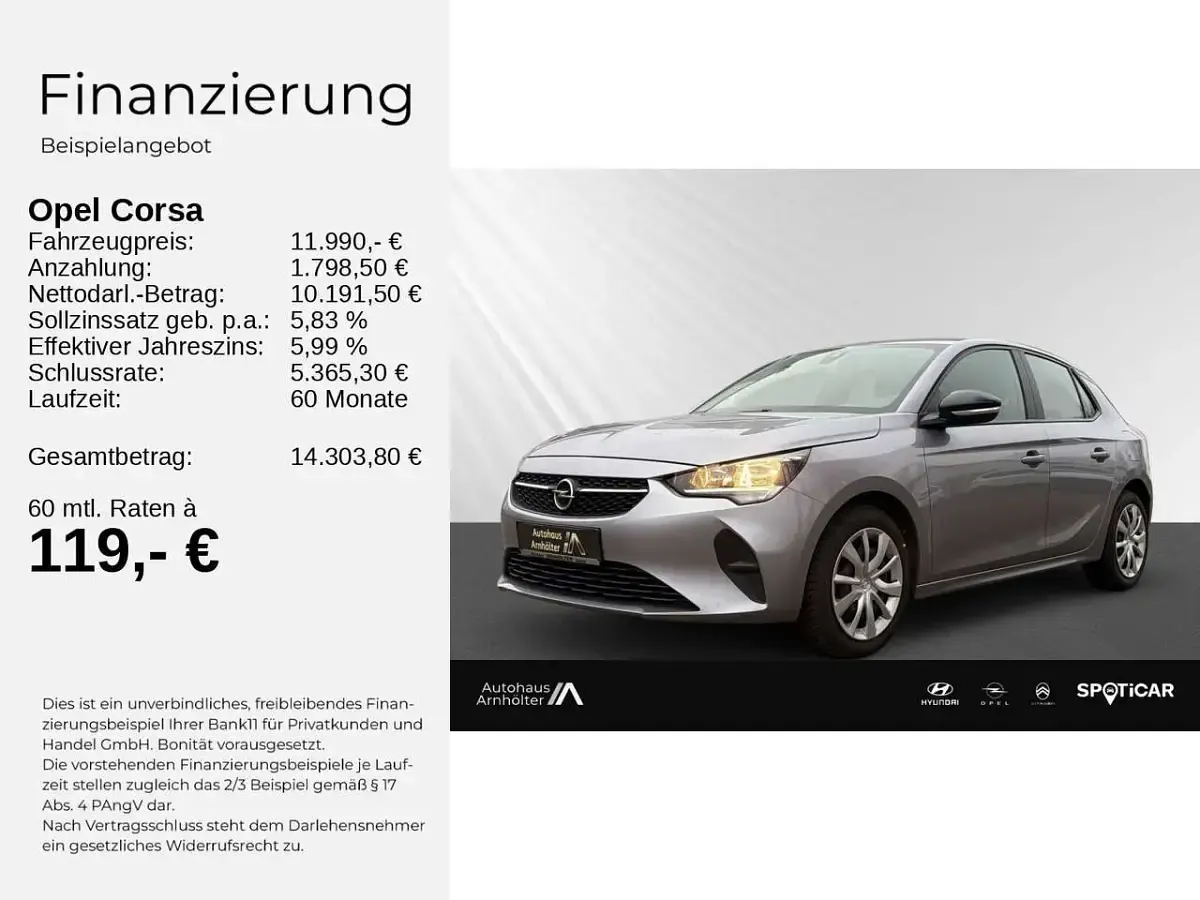 Gebraucht Opel Corsa Edition 101 PS (74 kW) 2021 Grau Limousine