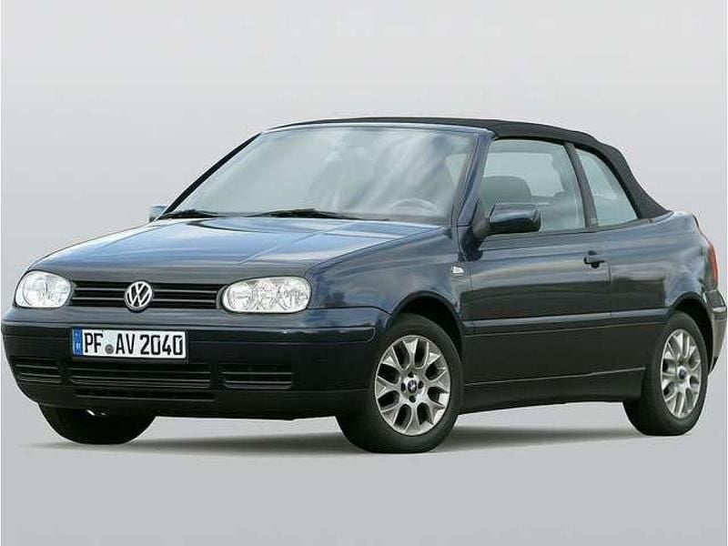 Schwarz Gebraucht 2002 VW Golf Cabriolet Conceptline Cabrio | 6.900 € (Teuer) - Bild 1/4