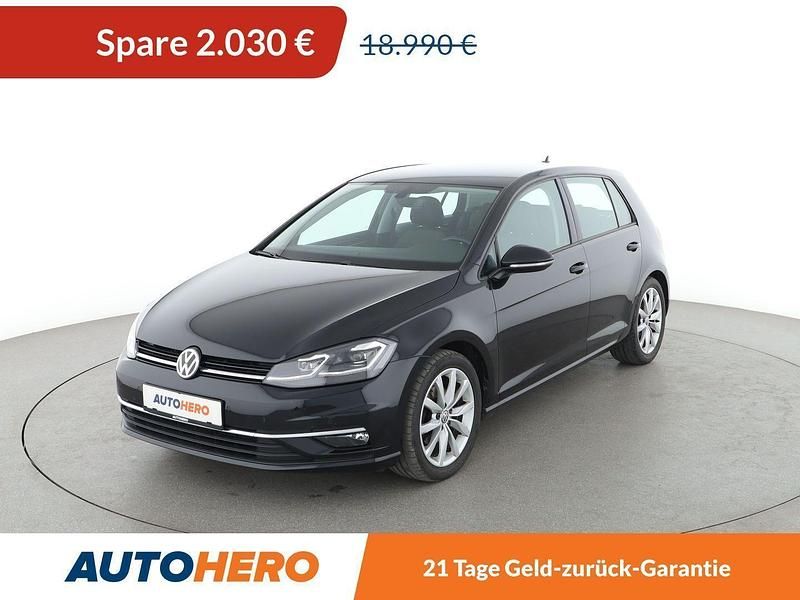 Schwarz Gebraucht 2018 VW Golf VII Highline Kleinwagen | 16.960 € (Guter Preis) - Bild 1/3