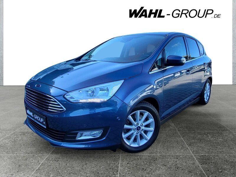 Blau Gebraucht 2019 Ford C-MAX Titanium Van / Kleinbus | 17.990 € (Teuer) - Bild 1/4