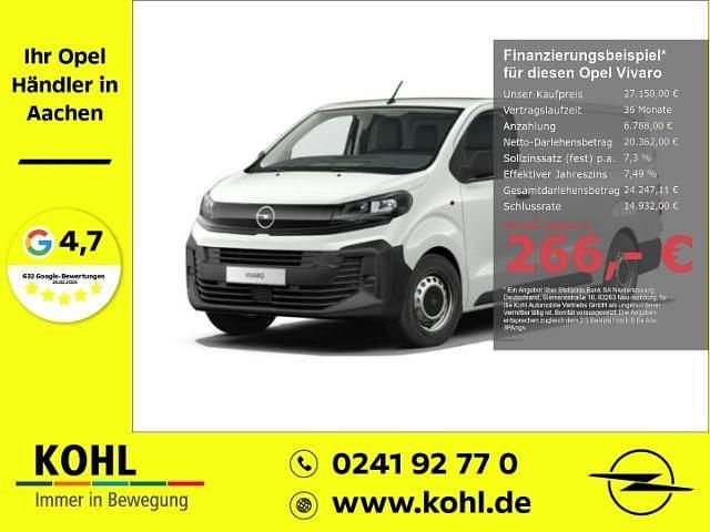 Weiss Neu 2025 Opel Vivaro Van | 27.150 € (Guter Preis) - Bild 1/4