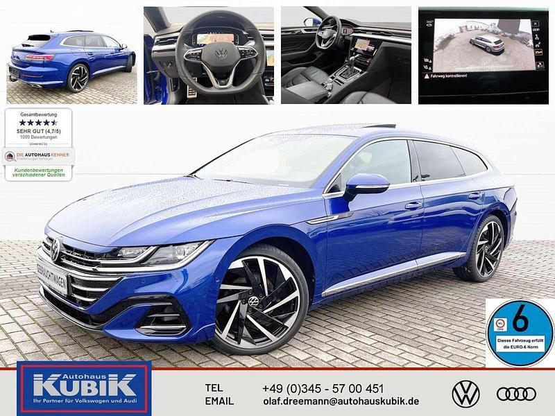 Blau Gebraucht 2021 VW Arteon R-line Kombi | 38.850 € (Teuer) - Bild 1/4