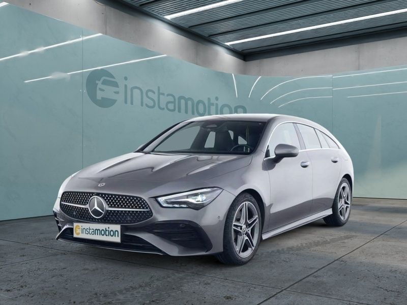 Grau Gebraucht 2024 Mercedes CLA200 Shooting Brake AMG Kombi | 37.100 € (Teuer) - Bild 1/4