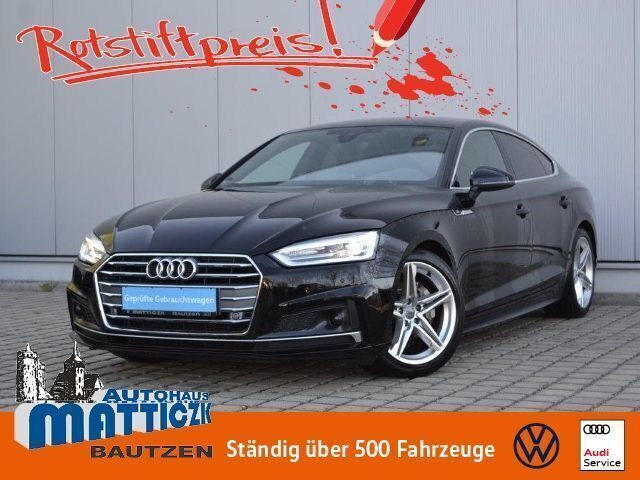 Schwarz Gebraucht 2019 Audi A5 Sportback S-Line Limousine | 28.489 € (Fairer Preis) - Bild 1/4
