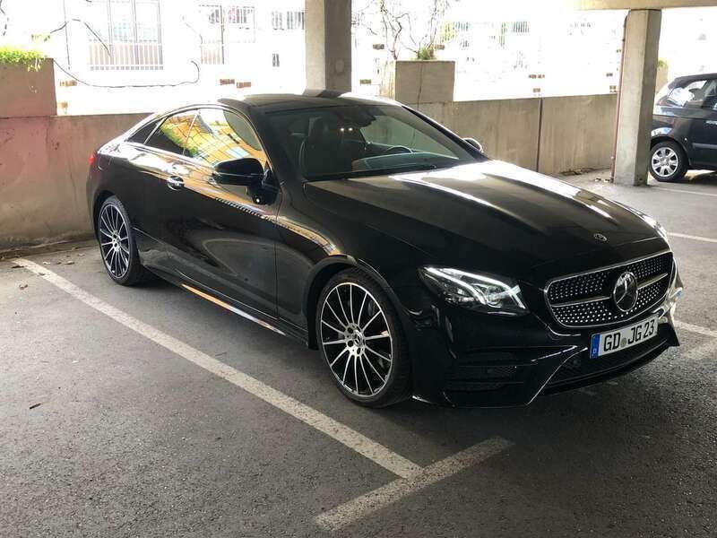 Schwarz Gebraucht 2018 Mercedes E300 AMG line Coupé | 32.999 € (Guter Preis) - Bild 1/4