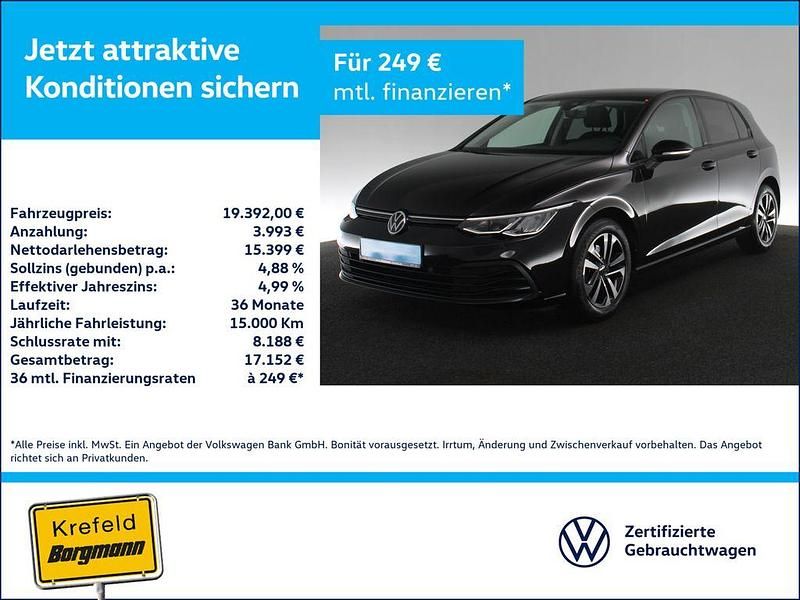 Schwarz Gebraucht 2021 VW Golf United Limousine | 19.392 € (Fairer Preis) - Bild 1/3