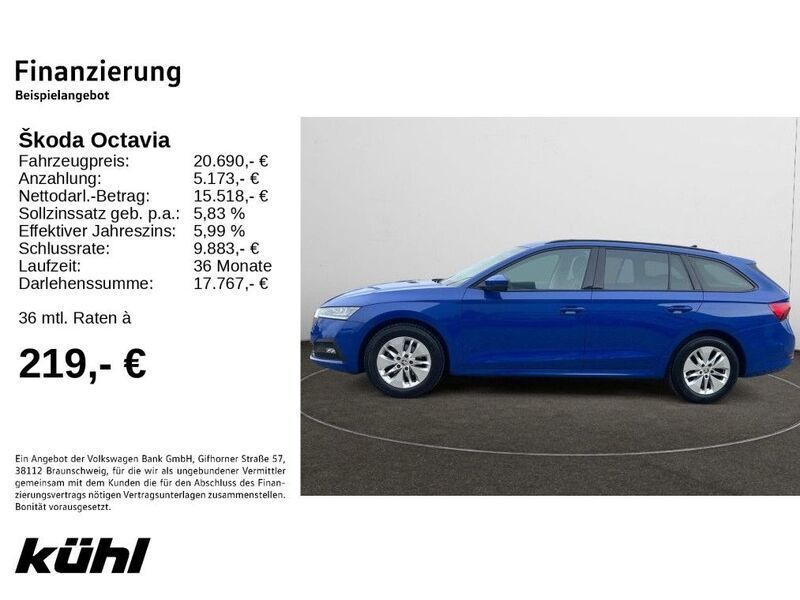 Gebraucht Skoda Octavia Ambition 150 PS (110 kW) 2021 Blau Kombi