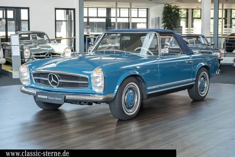 Blau Gebraucht 1964 Mercedes W113 Cabrio | 99.000 € - Bild 1/4