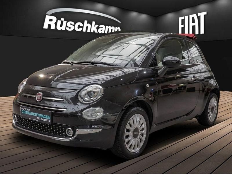 Vesuvio schwarz) (schwarz Gebraucht 2018 Fiat 500 Lounge Cabrio | 11.480 € (Etwas zu teuer) - Bild 1/4