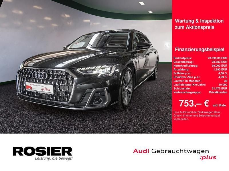 Grau / vesuvgrau Gebraucht 2023 Audi A8 Comfort Limousine | 70.990 € (Teuer) - Bild 1/4