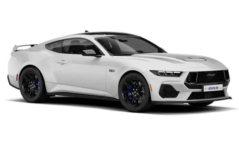Oxford white (weiss) Neu 2025 Ford Mustang GT Coupé | 64.600 € (Teuer) - Bild 1/4