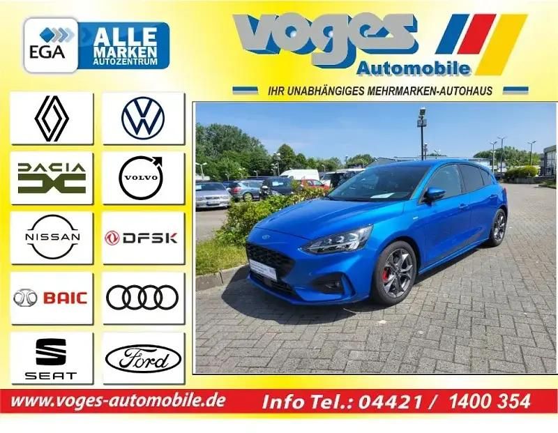 Desert island blue Gebraucht 2021 Ford Focus ST-Line Limousine | 18.888 € (Teuer) - Bild 1/4