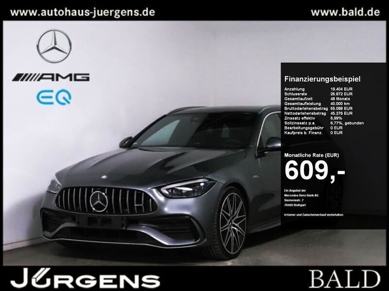Grau selenite grey metallic Gebraucht 2024 Mercedes C43 AMG AMG Kombi | 64.840 € (Etwas zu teuer) - Bild 1/4