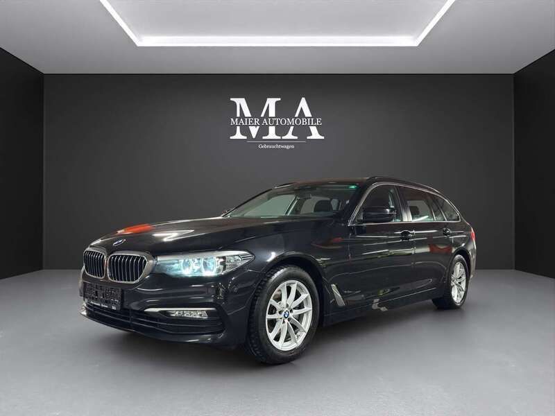 Schwarz Gebraucht 2018 BMW 520 Sport Line Kombi | 19.699 € (Fairer Preis) - Bild 1/4
