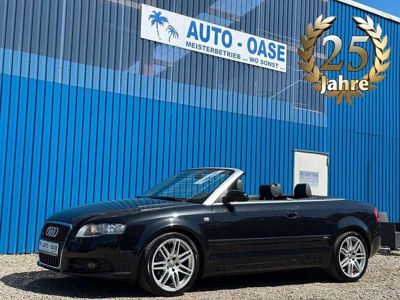 Schwarz Gebraucht 2008 Audi A4 Cabriolet S-Line Cabrio | 8.990 € (Teuer) - Bild 1/3