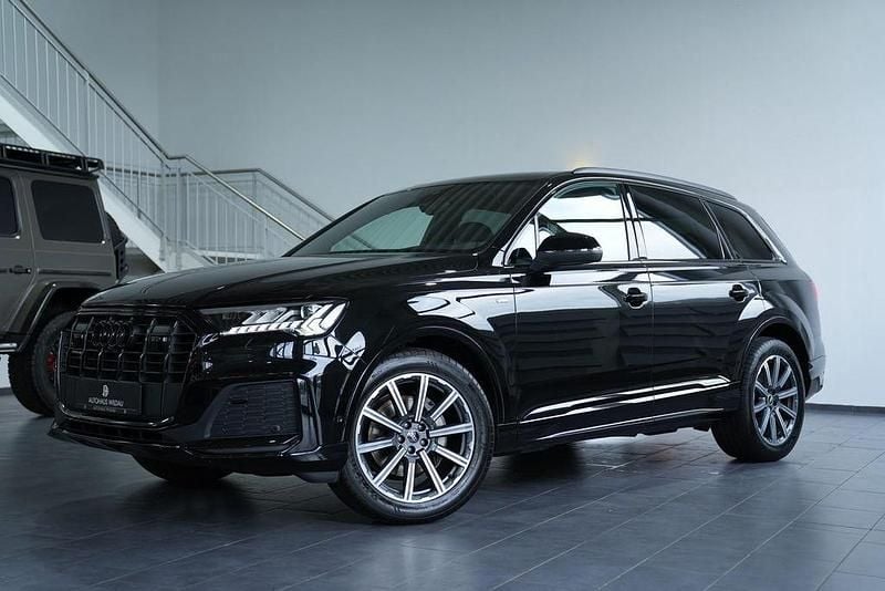 Mythosschwarz Gebraucht 2021 Audi Q7 S-Line SUV | 56.990 € (Superpreis) - Bild 1/4