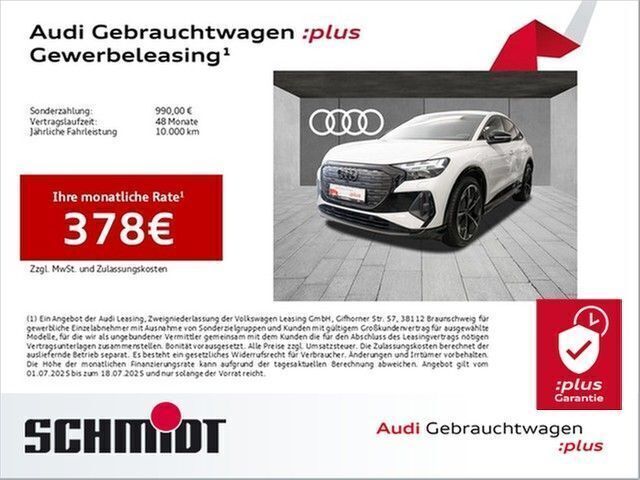 Gletscherweiß metallic Gebraucht 2024 Audi Q4 Sportback e-tron Ambiente SUV | 51.440 € - Bild 1/3