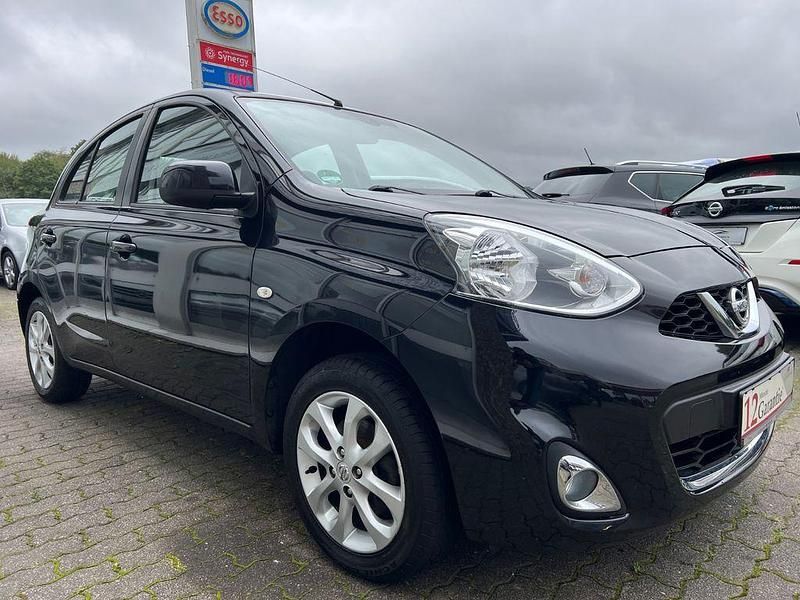 Schwarz Gebraucht 2014 Nissan Micra Acenta Kleinwagen | 6.499 € (Fairer Preis) - Bild 1/4