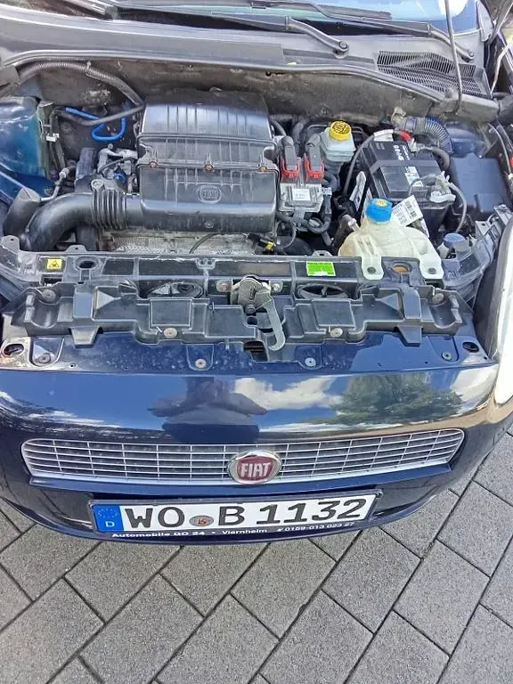 Gebraucht Fiat Punto Active 77 PS (56 kW) 2009 Blau Kleinwagen