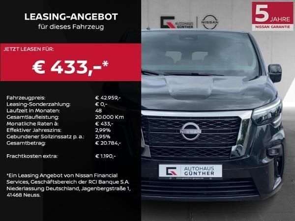 Schwarz (midnight black) Neu 2025 Nissan Primastar Tekna Van / Kleinbus | 42.959 € (Superpreis) - Bild 1/1