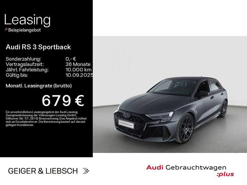 Grau Gebraucht 2024 Audi RS3 Sportback Sport Kleinwagen | 68.499 € (Teuer) - Bild 1/3