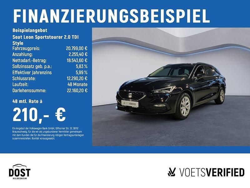 Gebraucht Seat Leon Style 150 PS (110 kW) 2022 Schwarz Limousine