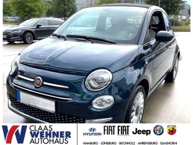 Blau Gebraucht 2021 Fiat 500C Dolcevita Cabrio | 12.990 € (Guter Preis) - Bild 1/4